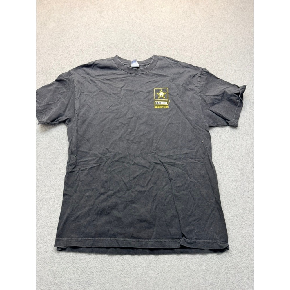 US Army Graphic T-Shirt Black Short Sleeve Cotton Blend Logo Tee Mens Size L